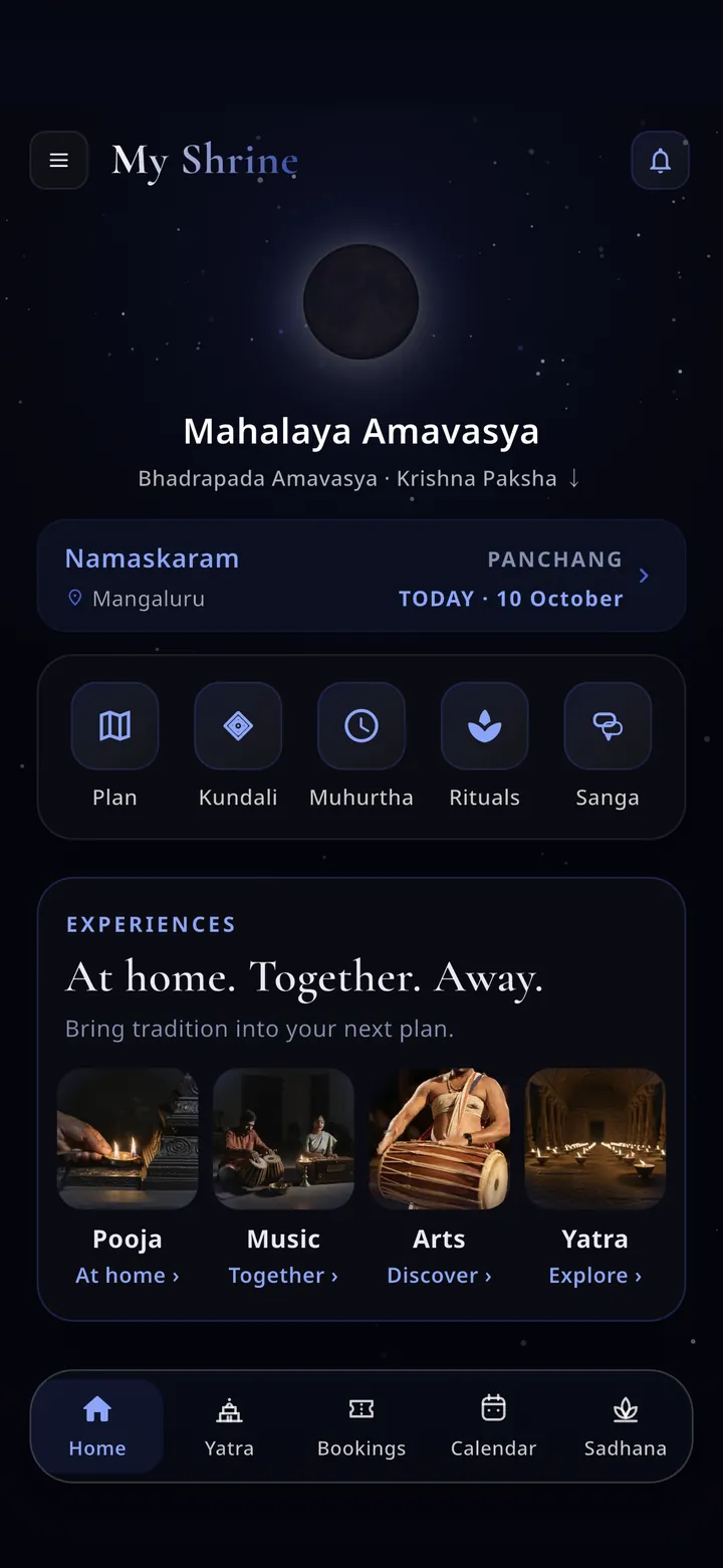 My Shrine — Yatra on your dates, Pooja at home